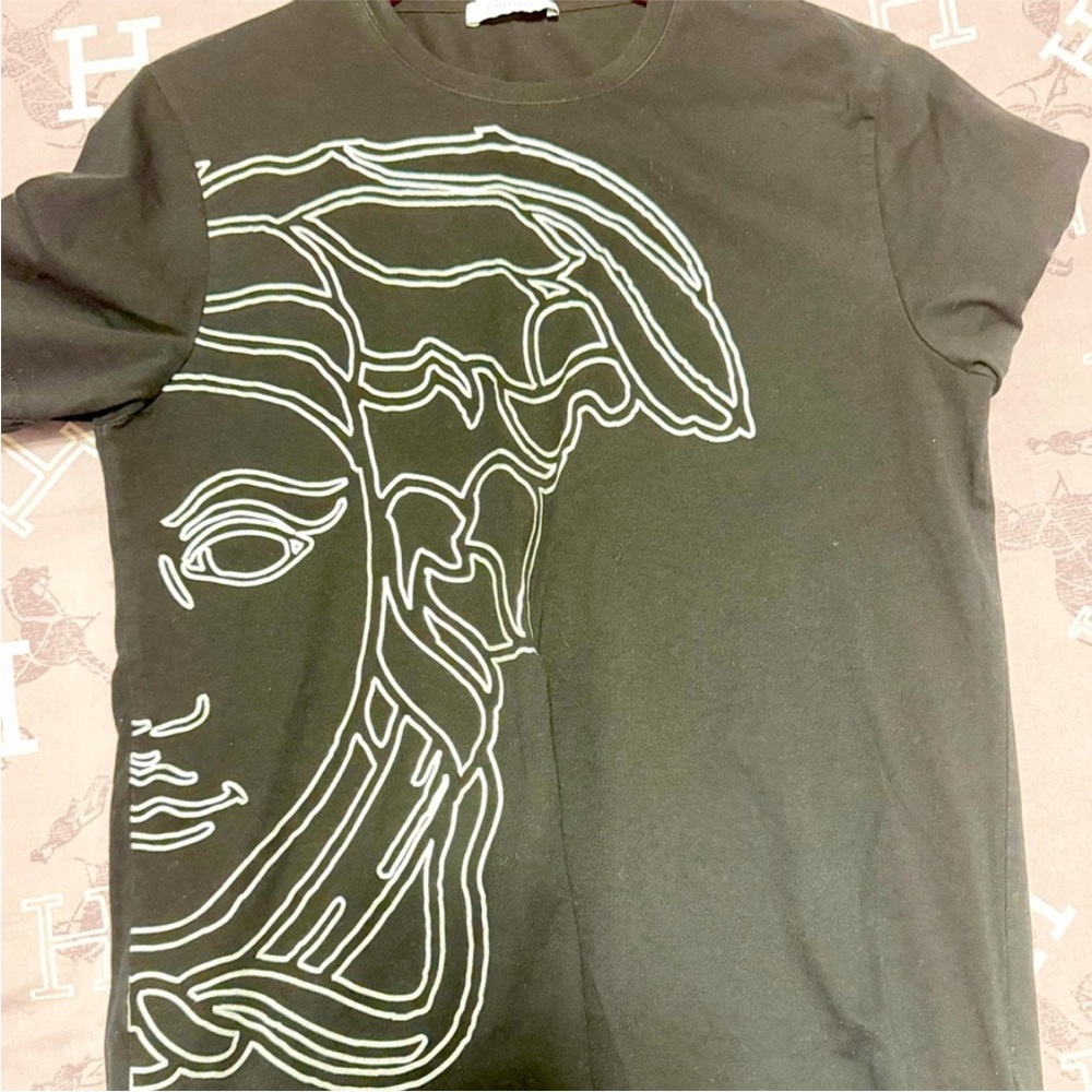 Versace Men's Black Graphic T-Shirt